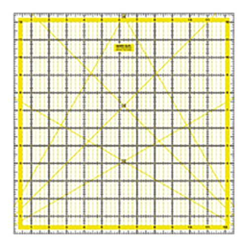 Quilting Patchwork Ruler 12.5 inch x 12.5 inch