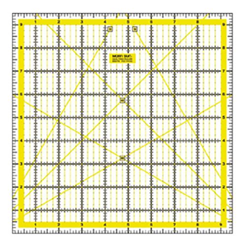 Quilting Patchwork Ruler 9.5 inch x 9.5 inch