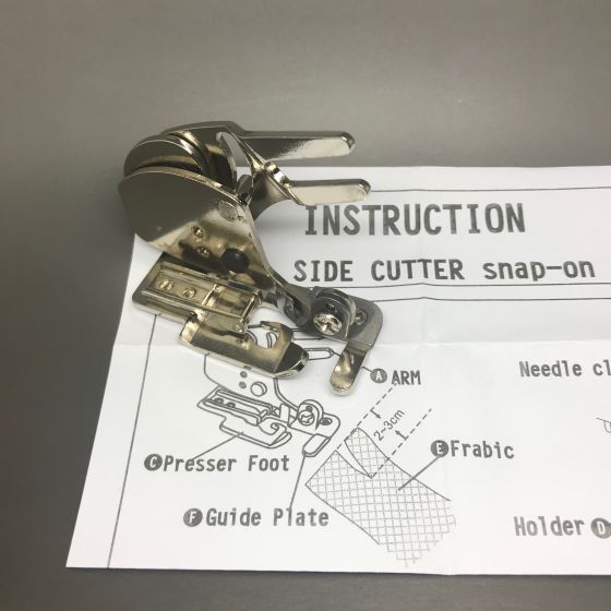 Side Cutter Snap on Sewing Machine Foot Attachment