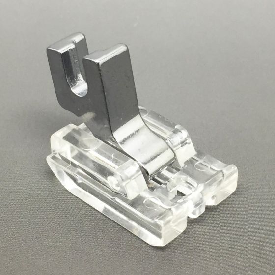 Invisible Concealed Zipper Foot Clear Low Shank Screw On FITS, BROTHER, JANOME, SINGER + MORE